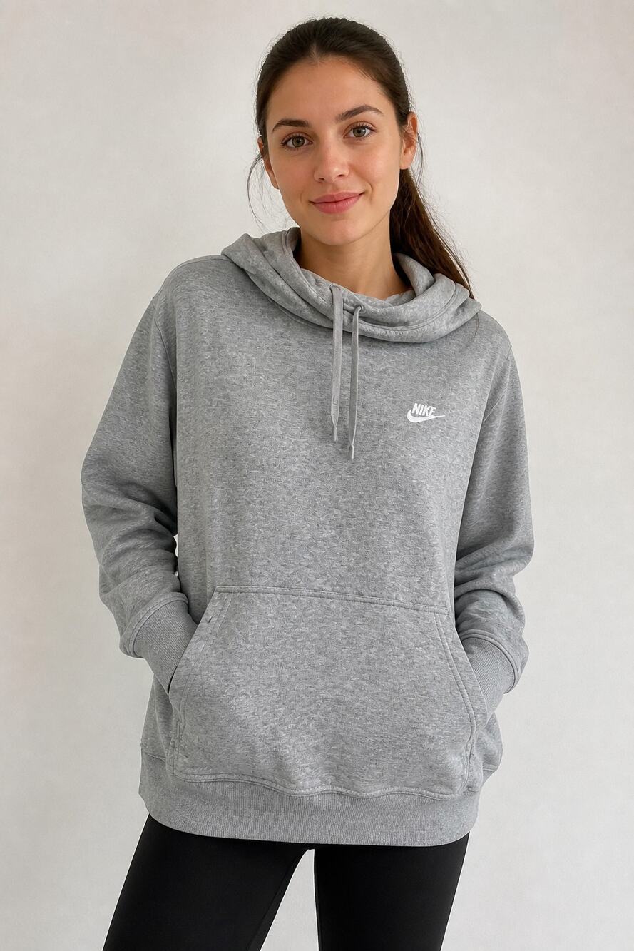 Nike Gray Hoodie Sweatshirt 1X Pullover